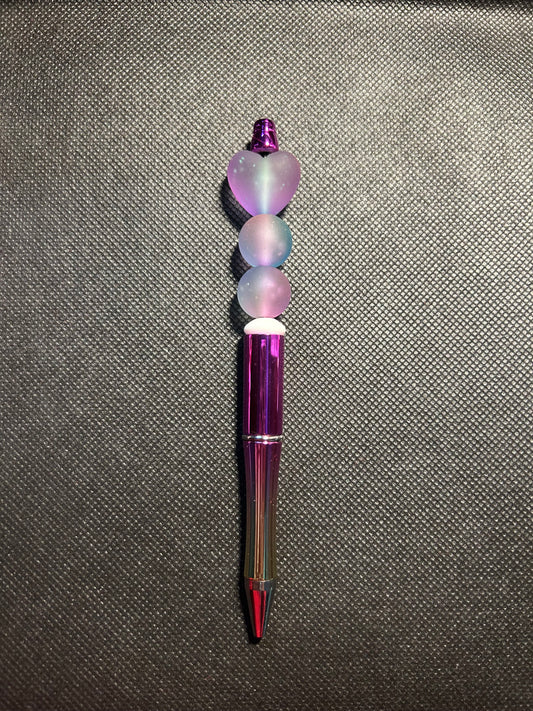 Iridescent Heart Pen