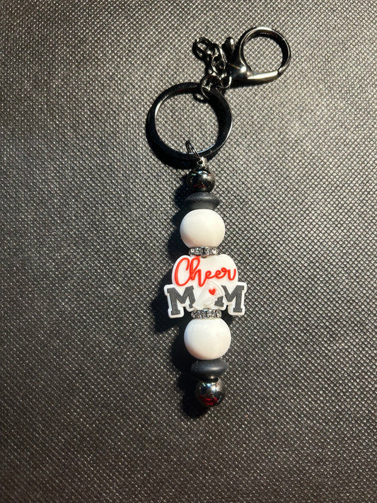 Cheer Mom Bar Keychain