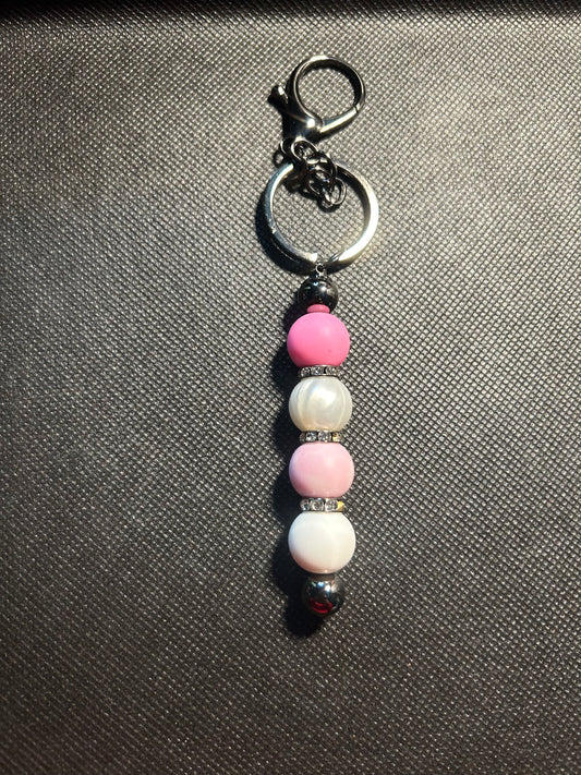 Pink Bar Keychain